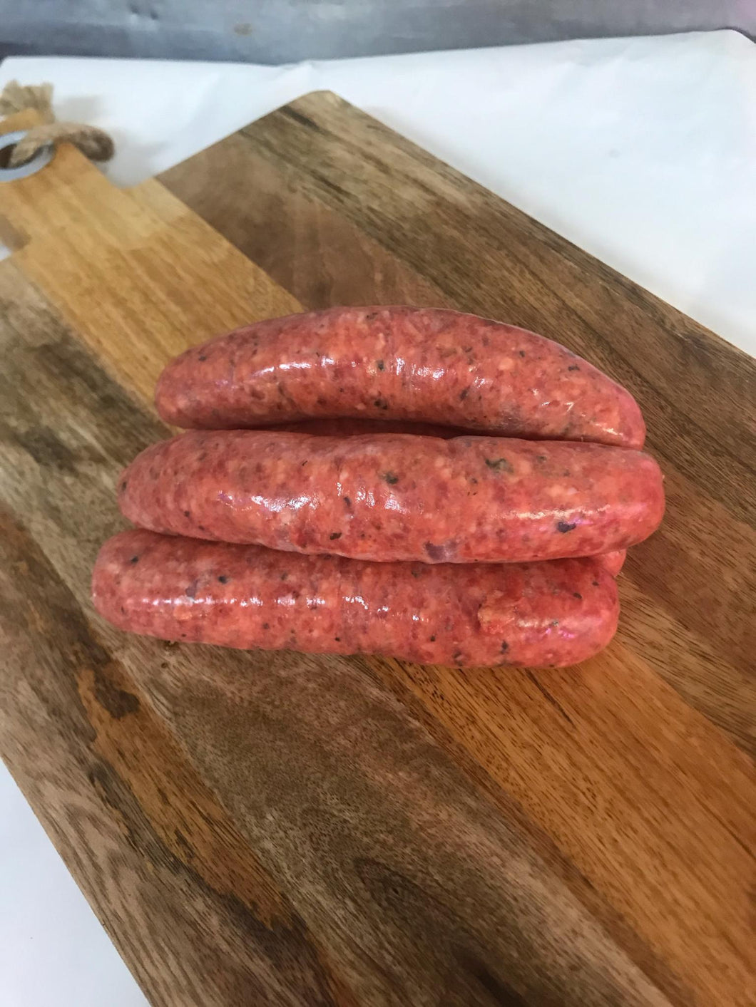 Homemade Redwine & Herb Sausages G/F