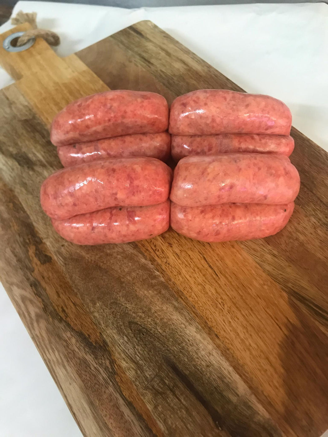 Homemade Beef Chipalatas Sausages