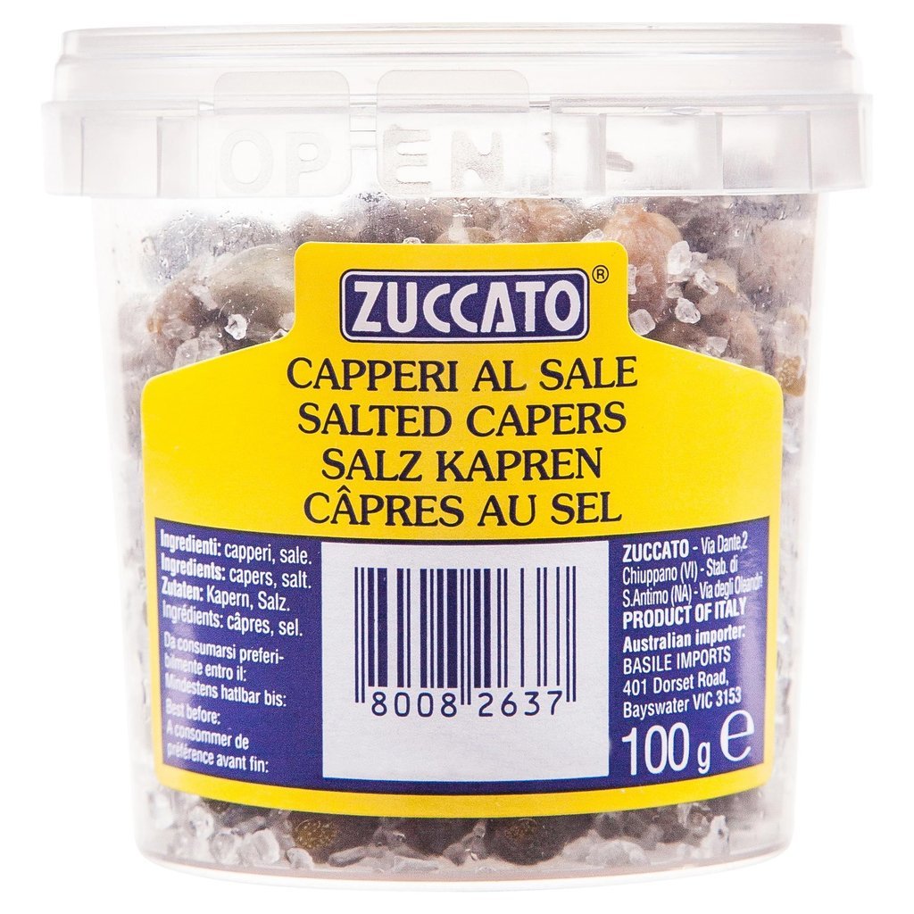 Zuccato Salted Capers 100g